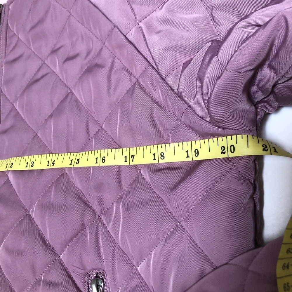 Forever 21 Quilted Jacket, Dusty Rose EUC - Picture 12 of 13